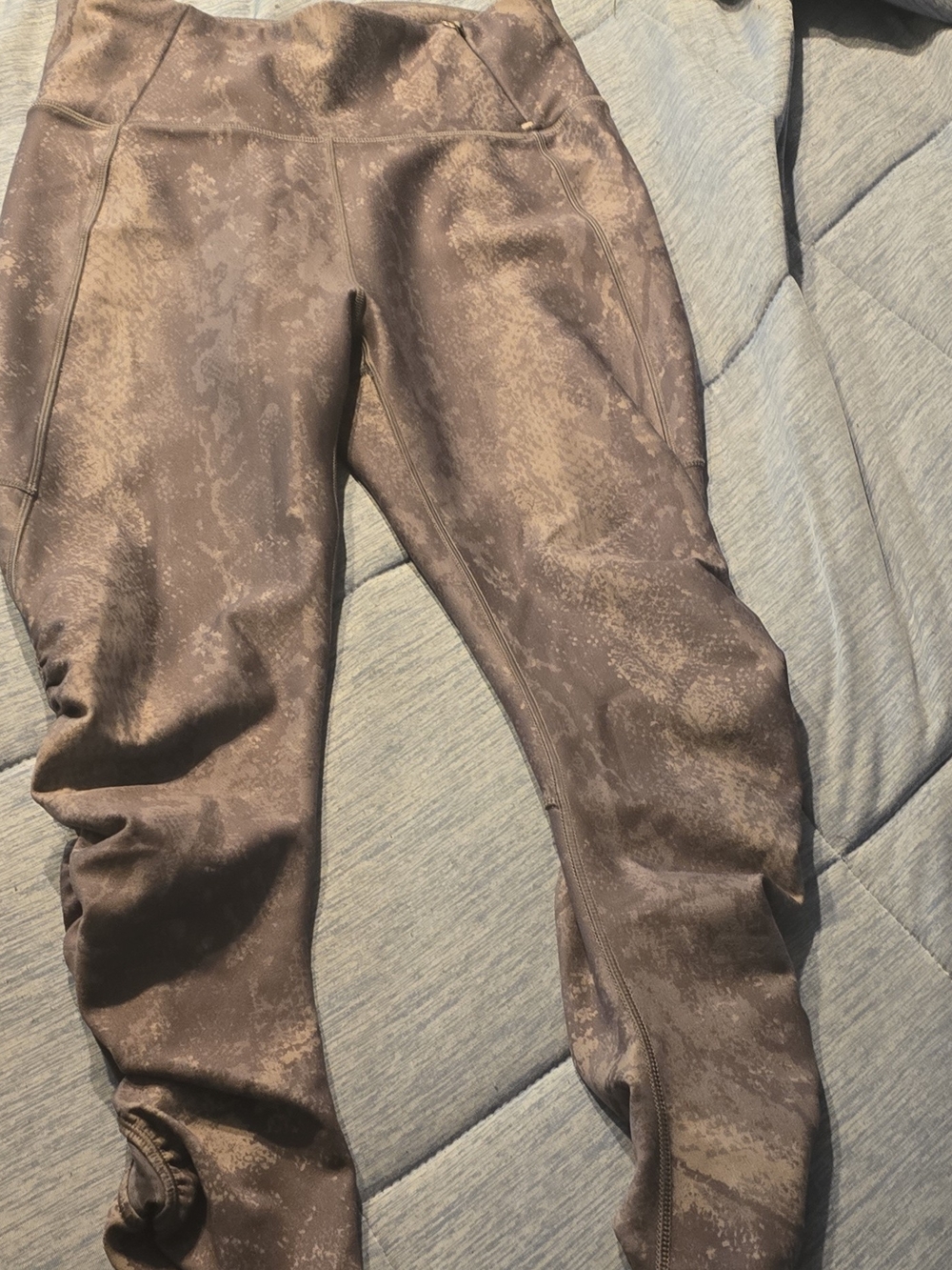 Women's Brown Active Capris Leggings - Brand Unspecified
